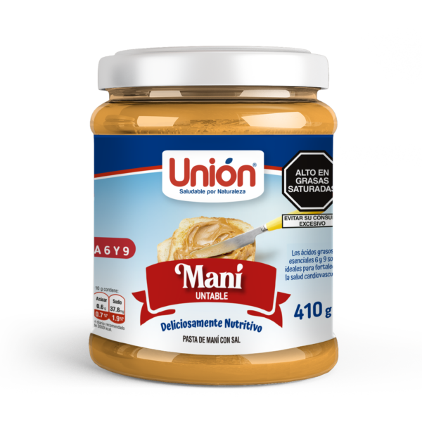 MANTEQUILLA MANI UNION FRASCO 410G