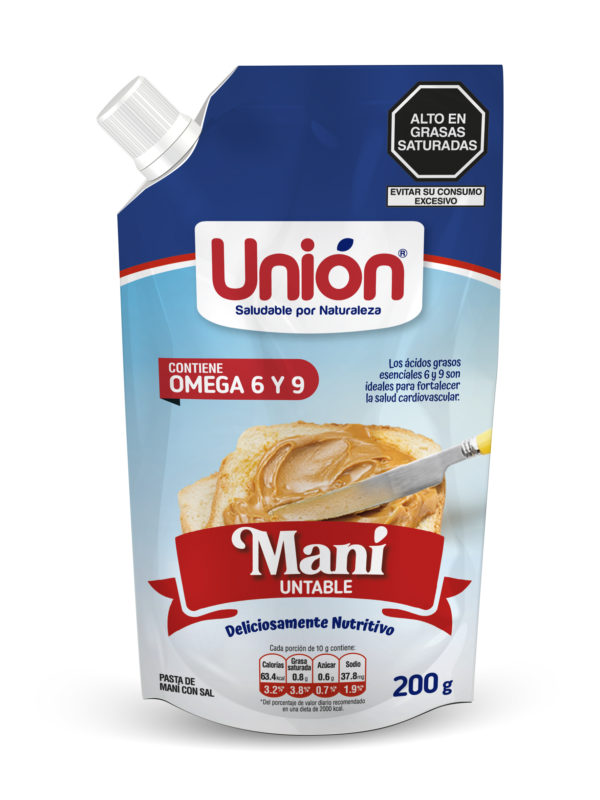 MANTEQUILLA DE MANI UNION SACHET 200G