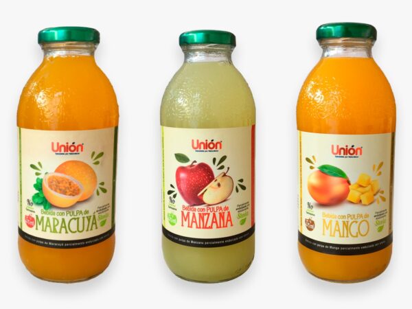 Bebidas Unión con Pulpa de Fruta 475ml (Sabores Surtidos)